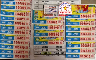 Giữ lại vé ế, đại lý ở TP.HCM trúng số 1,3 tỉ đồng xổ số miền Nam