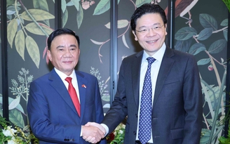 Thường trực Ban Bí thư Trần Cẩm Tú hội kiến Thủ tướng Singapore Lawrence Wong