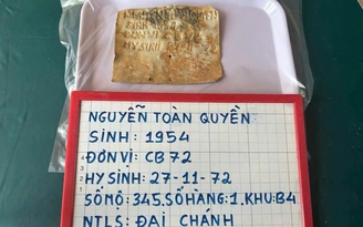 Đà Nẵng tìm thông tin liên quan liệt sĩ Nguyễn Toàn Quyền hy sinh ngày 27.11.1972