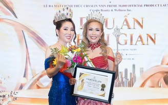 Nữ hoàng điện ảnh Nalisa Nguyễn trao vương miện cho Hoa hậu Doanh nhân toàn cầu tại Canada