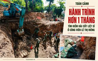 Toàn cảnh hành trình hơn 1 tháng tìm kiếm hài cốt liệt sĩ tại công viên Lê Thị Riêng