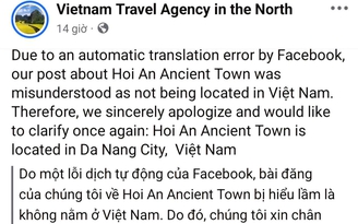 Vietnam Travel Agency in the North nói gì khi hình ảnh Hội An gắn 'ở Trung Quốc'?