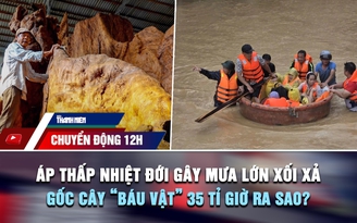 Chuyển động 12h: Áp thấp nhiệt đới gây mưa lớn xối xả | Gốc cây 'báu vật' 35 tỉ đồng giờ ra sao?