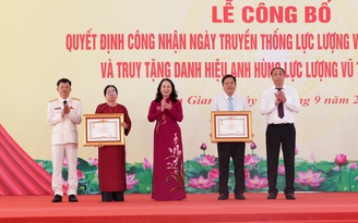 Phó chủ tịch nước Võ Thị Ánh Xuân dự Ngày truyền thống lực lượng vũ trang An Giang