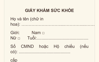 Bộ Y tế yêu cầu xác minh việc cấp giấy khám sức khỏe 'siêu tốc'
