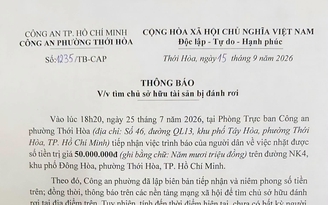 Tìm chủ nhân xấp tiền 50 triệu đồng, gần 2 tháng chưa có người nhận