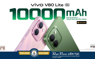 V80 Lite 5G nhận Kỷ lục Guinness thế giới™ 32 giờ 37 phút sử dụng liên tục V80 Lite 5G nhận Kỷ lục Guinness thế giới™ 32 giờ 37 phút sử dụng liên tục
