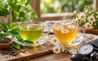 Tăng huyết áp nên uống trà xanh hay trà hoa cúc?