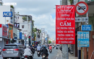 Từ cuối tháng 9, xe từ Cách Mạng Tháng 8 đến ngã tư Bảy Hiền phải rẽ phải