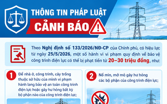 Cảnh báo nguy cơ mất an toàn từ vi phạm hành lang lưới điện truyền tải