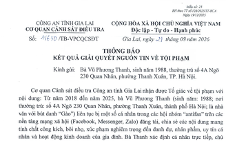 Từ tố giác của nhà văn Gào, công an khởi tố vụ án làm nhục người khác