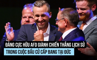 Chiến thắng lịch sử cho đảng cực hữu AfD tại Đức