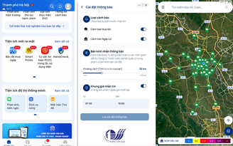 Mini App ‘Bản đồ Mưa ngập’ trên iHanoi: Thêm một ‘lá chắn số’ bảo vệ người dân