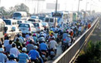 Hạn chế xe lưu thông qua cầu Sài Gòn