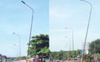 Đã thay trụ đèn mới