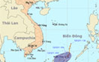 Áp thấp nhiệt đới cách Trường Sa 190 km