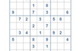 Mời các bạn thử sức với ô số Sudoku 2118 mức độ Rất Khó