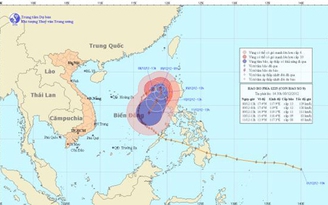 Bão số 9 "vòng vèo" trên biển