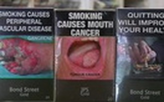 Bao thuốc lá mới kèm hình bệnh tật vì hút thuốc