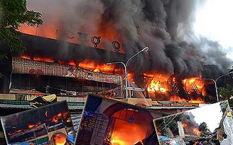 Cháy lớn ở chợ Quảng Ngãi, thiệt hại hơn 200 tỉ đồng