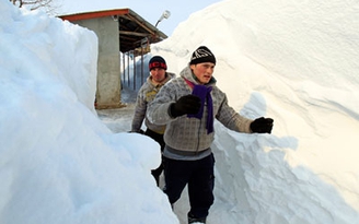 Tuyết bao phủ Romania