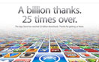 App Store của Apple cán mốc 25 tỉ lượt tải
