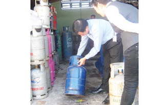 Phát hiện nhiều vụ vi phạm kinh doanh gas