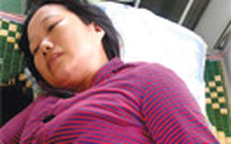 Một người vợ bị bạo hành phải nhập viện