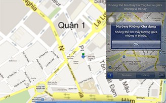 Google Maps khóa tính năng dẫn đường tại VN