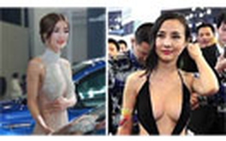 Ăn mặc quá “mát”, người mẫu xe hơi bị chỉ trích