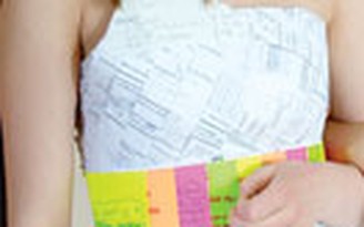 Vở biến thành váy Vở biến thành váy