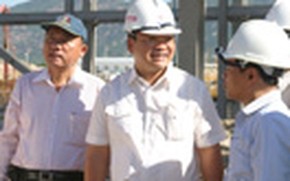 Phó thủ tướng Hoàng Trung Hải thị sát Trung tâm nhiệt điện Vĩnh Tân
