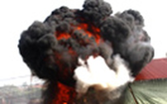 Diễn tập ứng phó sự cố cháy nổ hóa chất độc hại