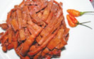 Măng Là A kho mắm ruốc