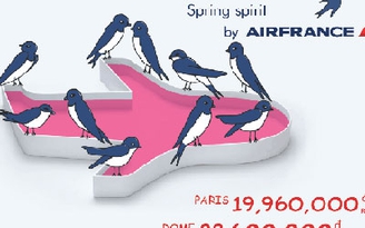 Du xuân giá rẻ cùng Air France