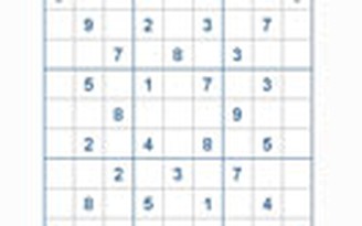 Mời các bạn thử sức với ô số Sudoku 2482 mức độ Rất Khó