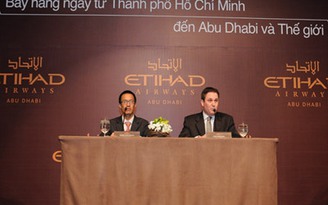 Etihad Airways khai trương chuyến bay thẳng đến TP.HCM