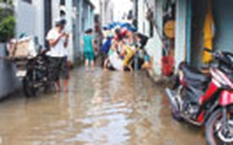 Thi công ẩu, cả khu phố bị ngập