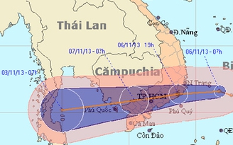 Áp thấp nhiệt đới di chuyển nhanh, có khả năng thành bão