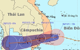 Áp thấp nhiệt đới giật cấp 9 đang tiến vào đất liền