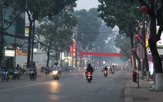 Khói mù bao phủ TP.Cần Thơ