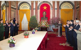 Tổng Bí thư Nguyễn Phú Trọng chúc tết các lãnh đạo Đảng và Nhà nước