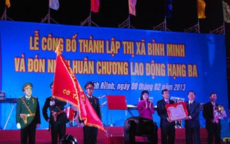 Vĩnh Long công bố thành lập thị xã Bình Minh