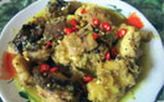 Chình biển nấu nước cốt dừa