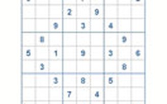 Mời các bạn thử sức với ô số Sudoku 2258 mức độ Rất Khó