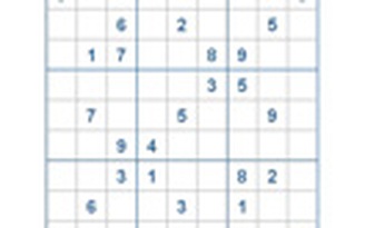 Mời các bạn thử sức với ô số Sudoku 2286 mức độ Rất Khó