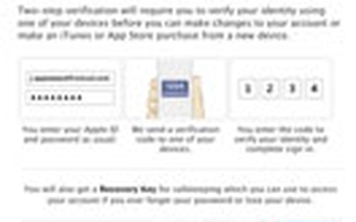 Apple ID và iCloud áp dụng cơ chế bảo mật hai lớp