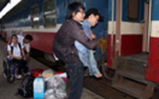 Người khuyết tật trải nghiệm xe lửa