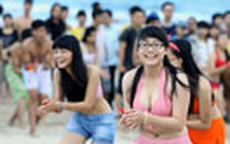 Hơn 300 bạn trẻ nhảy flashmob ở bãi biển