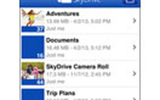 SkyDrive cập nhật phiên bản mới hỗ trợ iPhone 5